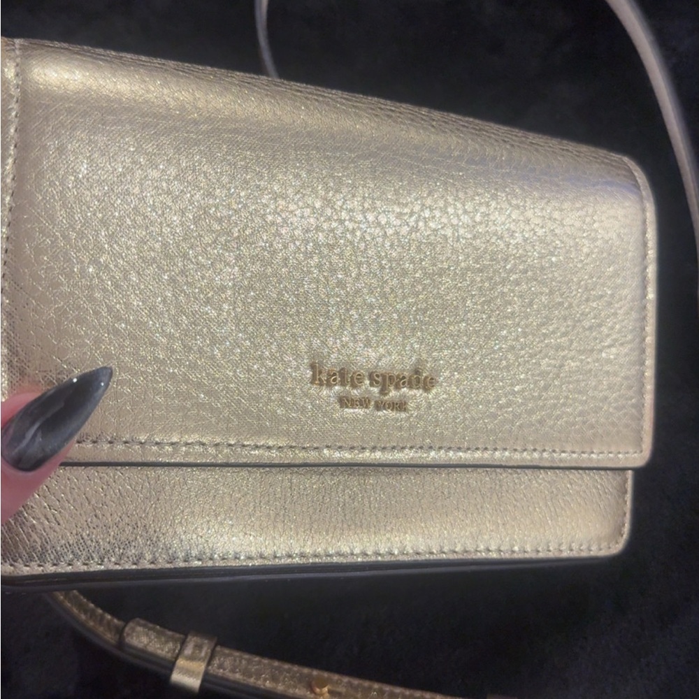 Kate Spade Gold Crossbody Bag